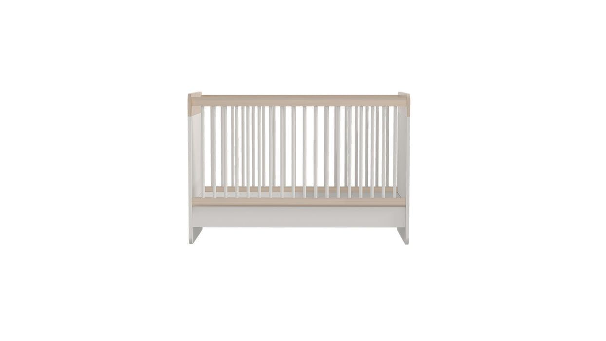 Natural Baby Bedstead White - Oak / 60x120 cm