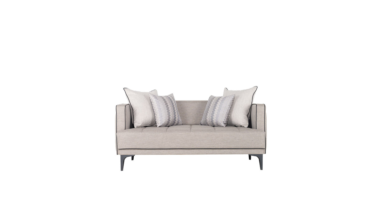 Lionel 2 Seater Sofabed Grey / Grey
