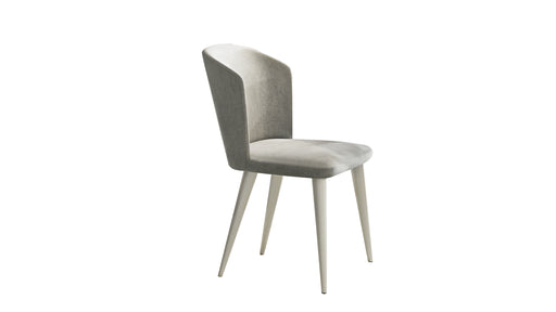Lidya Chair Grey / Velvet / Moonstone White
