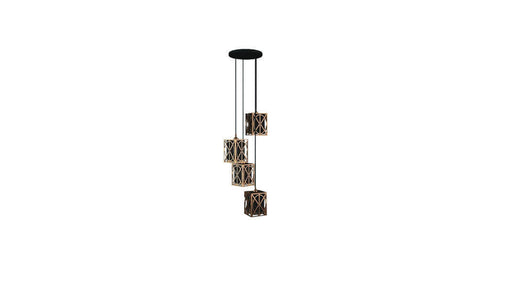 Angelic Dark Tv Unit 4 Ceiling Lighting Bronze - Smoked