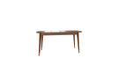 Nordic Extendable Dining Table Asia Walnut / 160x90 cm