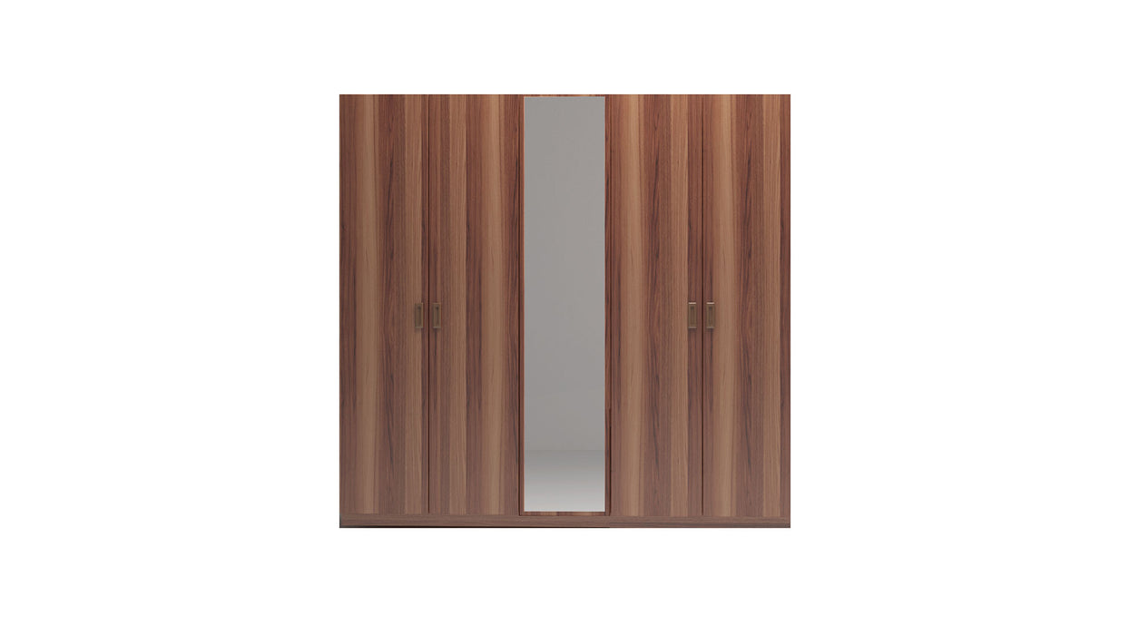 Nordic 5 Doors Wardrobe Asia Walnut / 228 cm