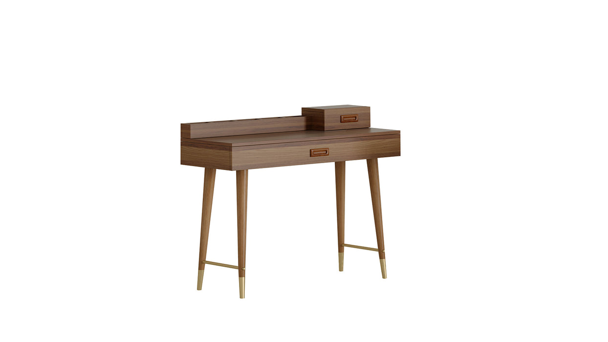 Nordic Make-Up Table With Box Section Asia Walnut