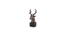 Nordic Decorative Deer Figure Tumbled - Black