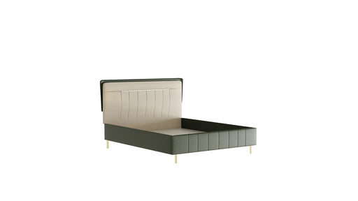 Norel Headboard Green Cream / Lether - Linen / 180 cm