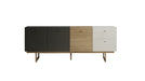 Giona Console White - Grey - Oak