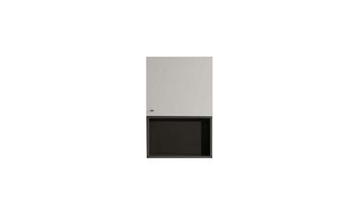 Giona Tv Upper Wide Module with Door White - Grey