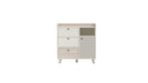 Natural Dresser White - Grey - Oak