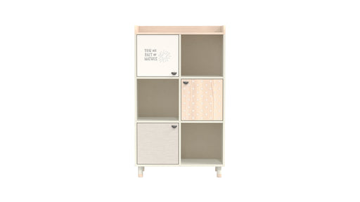 Natural Bookshelf White - Grey - Oak