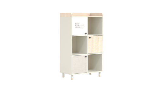 Natural Bookshelf White - Grey - Oak