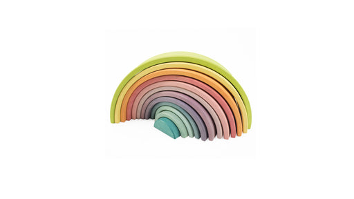 Waldorf Wooden Rainbow Toy 12 Pieces Default Title