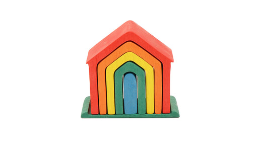 Waldorf Wooden Rainbow House Toy Default Title